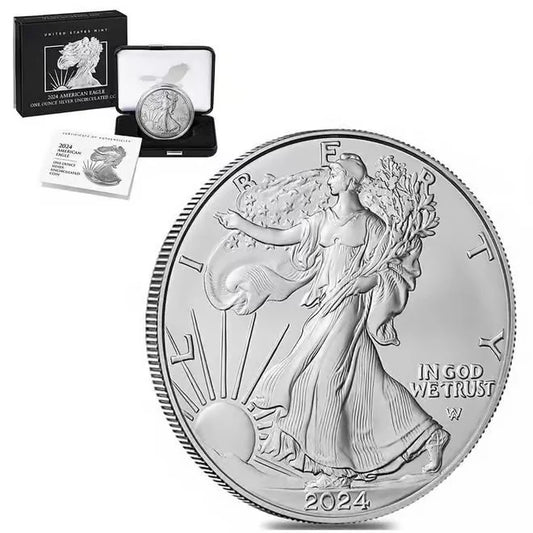 2024 1 oz Silver American Eagle $1 Coin BU